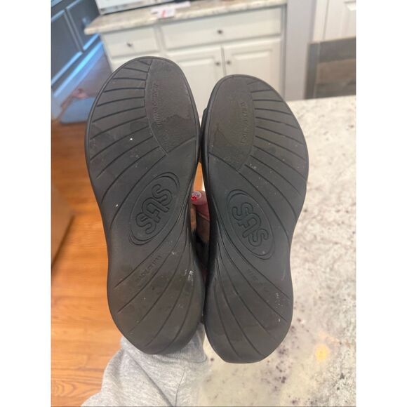 SAS Bronze & Silver Leather Sandals sz 10 - Picture 8 of 9